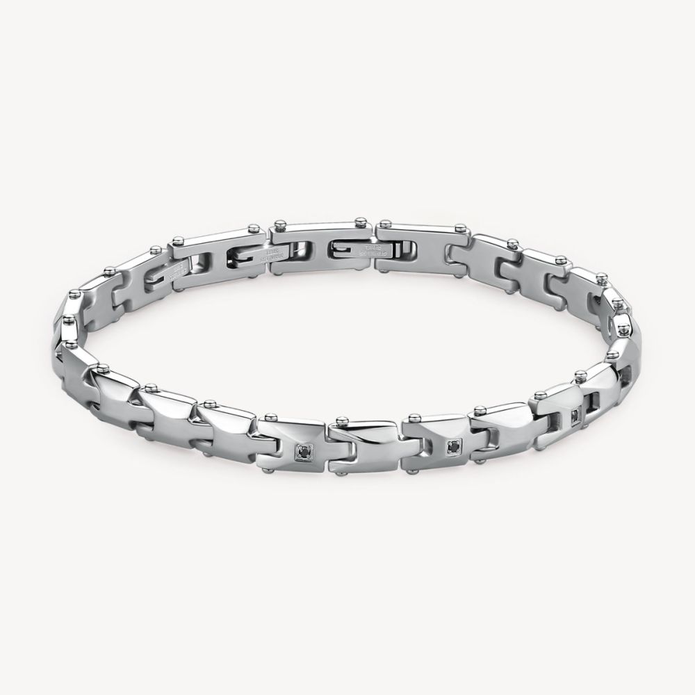 Brosway Bracciale Semirigido Acciaio e Diamanti Backliner