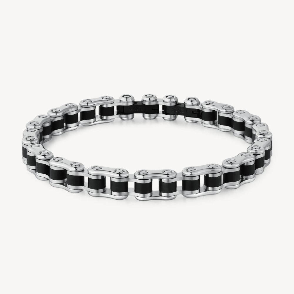 Brosway Bracciale Semirigido Acciaio e Pvd Nero Backliner