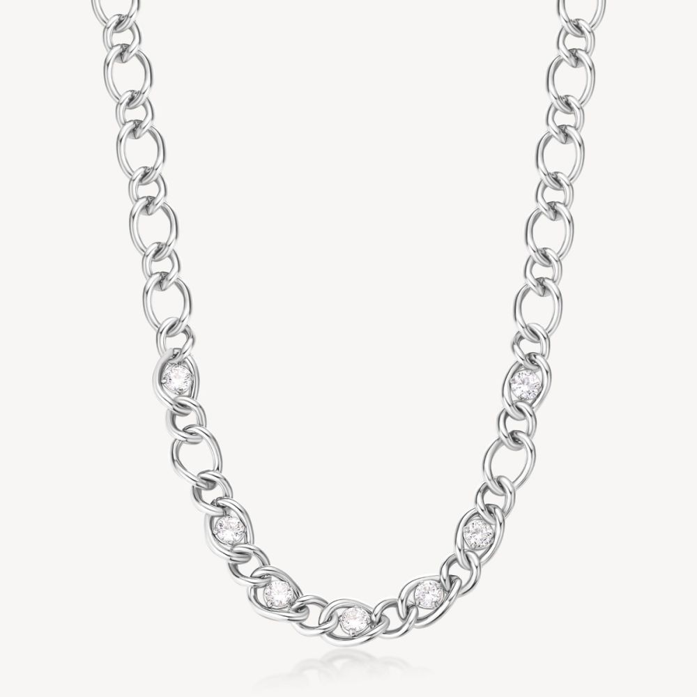 Brosway Collana Acciaio e Cubic Zirconia Ribbon