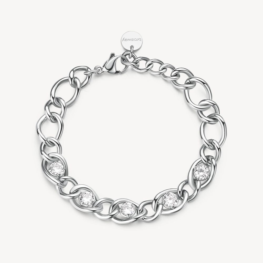 Brosway Bracciale Acciaio e Cubic Zirconia Ribbon