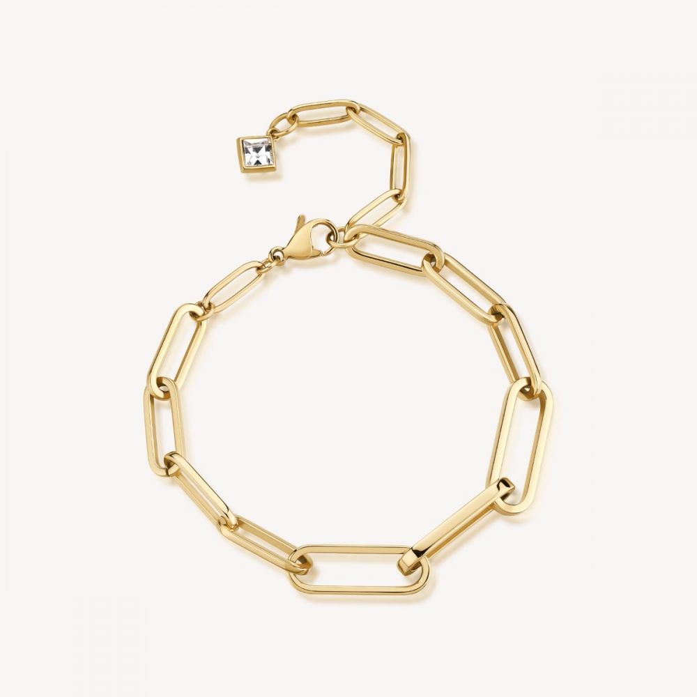 Brosway Bracciale Donna Acciaio Gold e Cristallo Emphasis