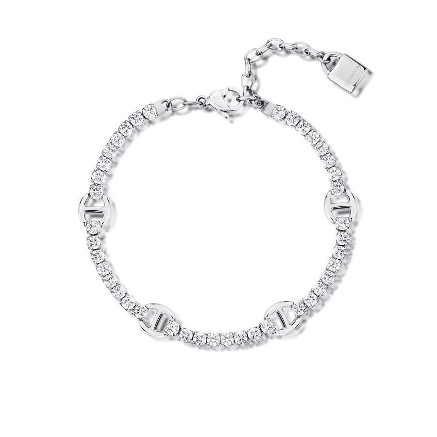 Brosway Bracciale Donna Acciaio Cristalli Bianchi