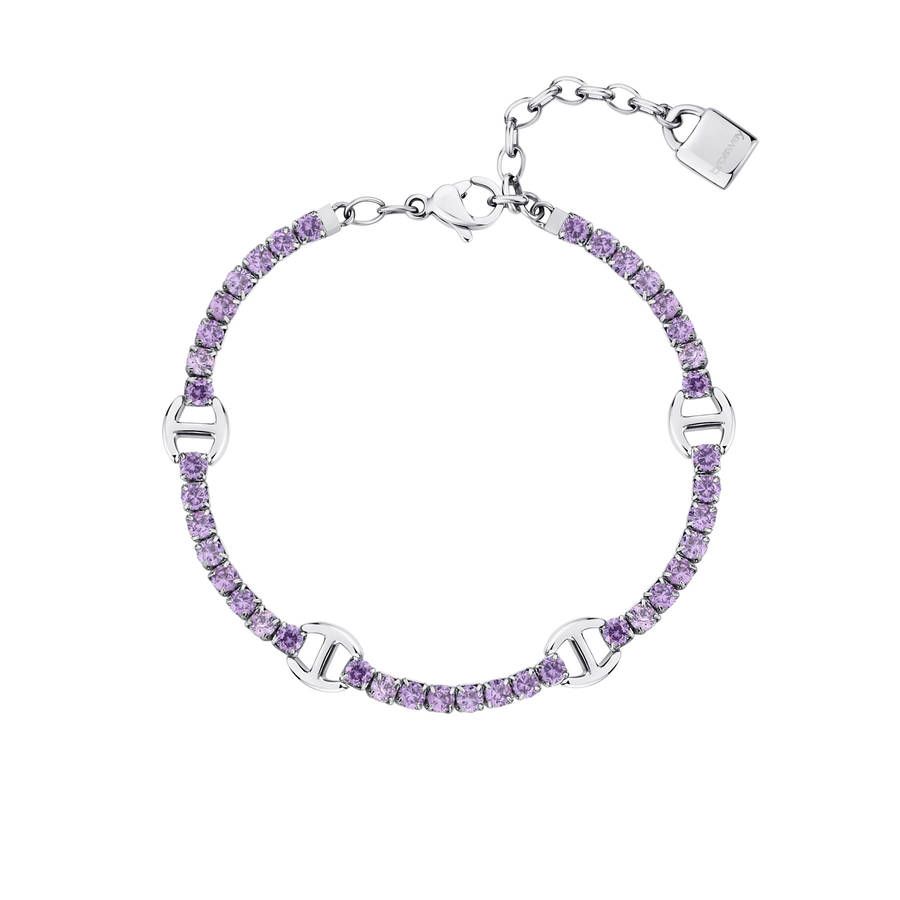 Brosway Bracciale Donna Acciaio Cristalli Ametista