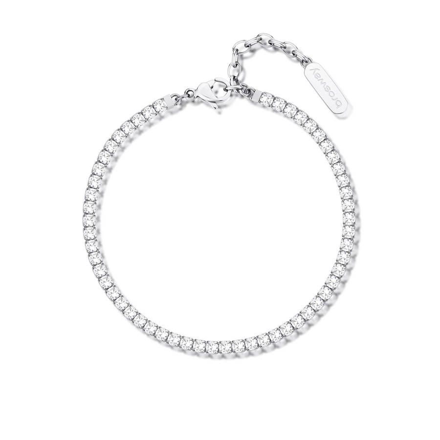 Brosway Bracciale Donna Acciaio Cristalli Bianchi