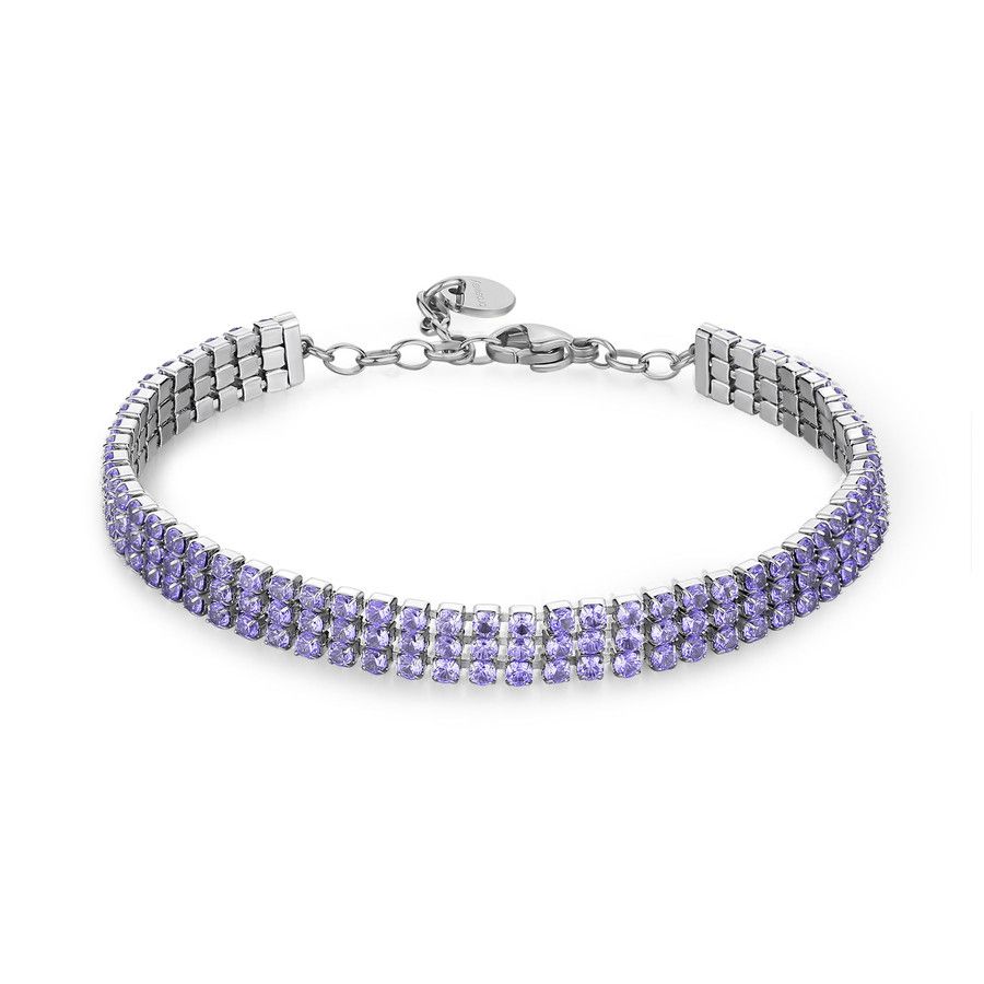 Brosway Tennis Acciaio Zirconi Viola Desideri