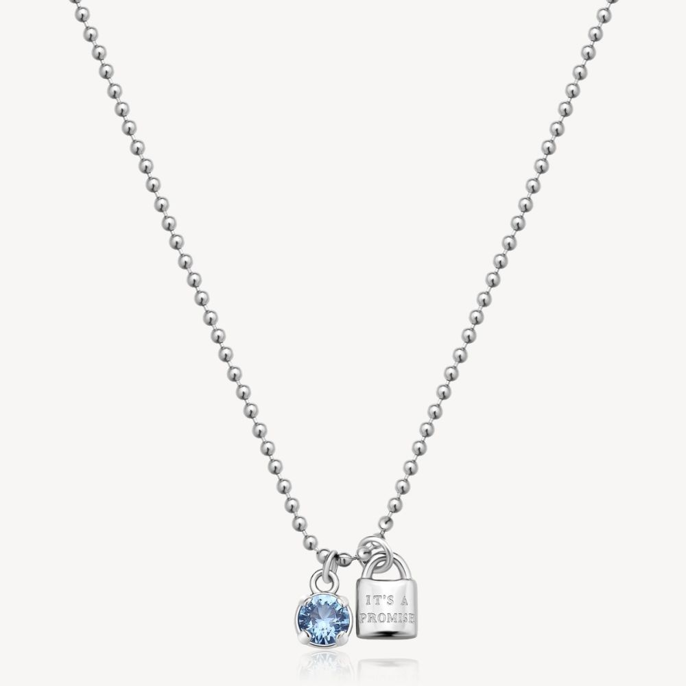 Brosway Collana Acciaio Spinel e Lucchetto Desideri