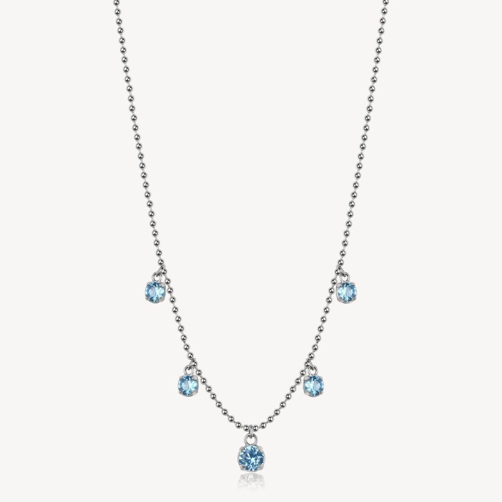 Brosway Collana Acciaio 5 Zirconi Spinel Desideri