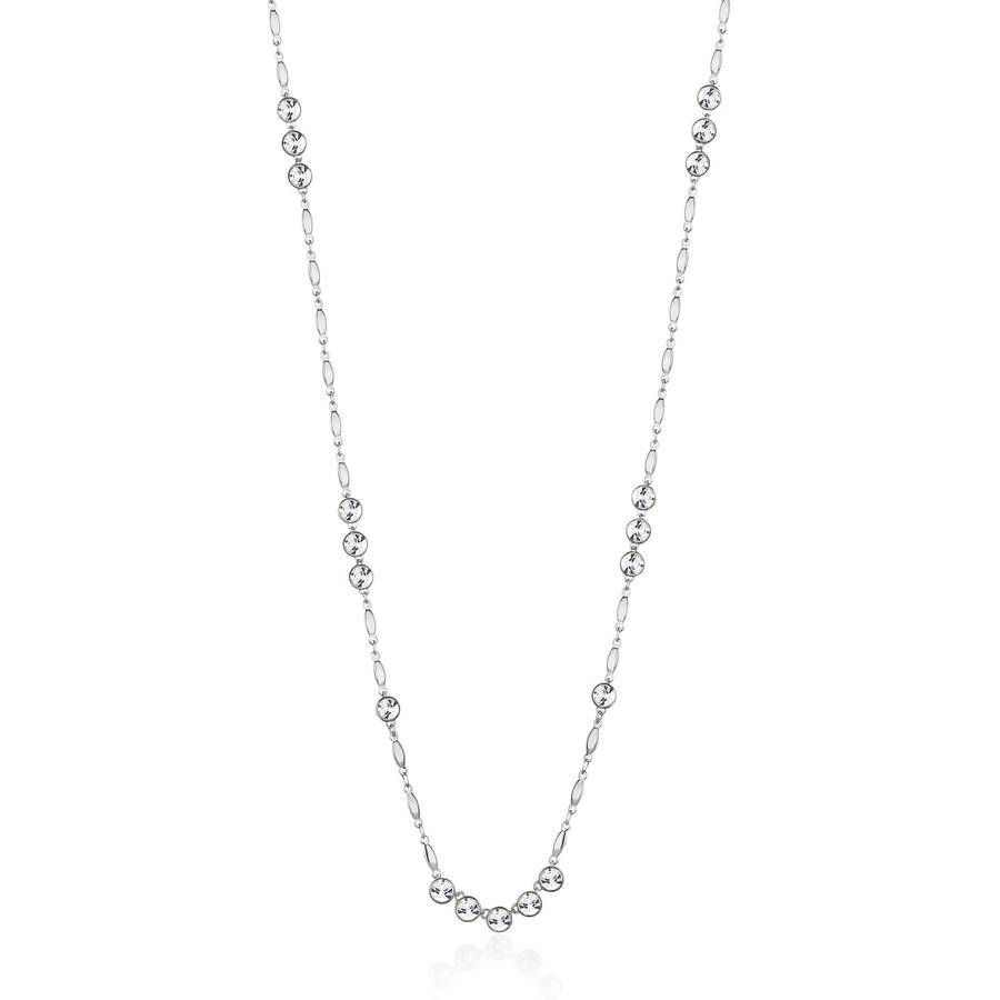 Brosway Collana Lunga Acciaio Cristalli Bianchi Affinity