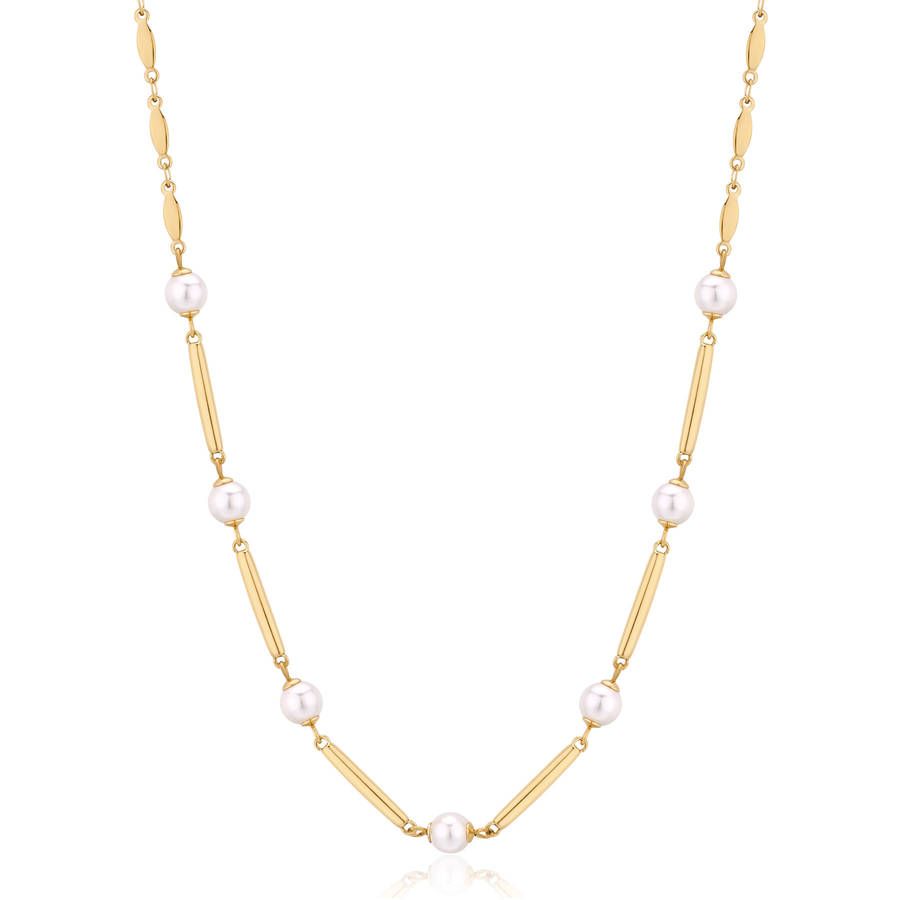 Brosway Collana Acciaio Gold Perle Bianche Affinity