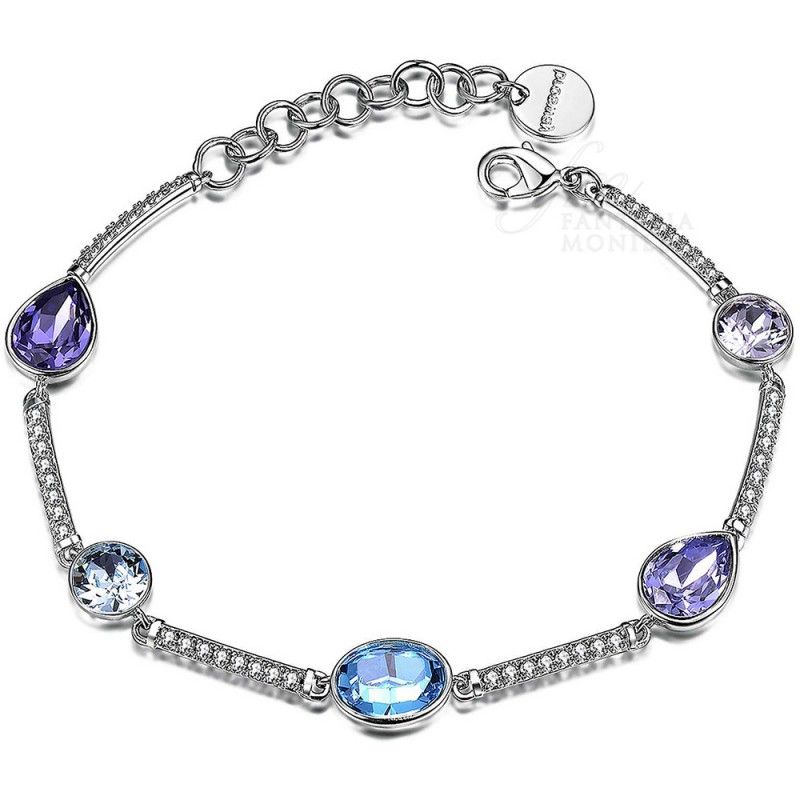 Brosway Bracciale Ottone Pvd Bianco e Swarovski Affinity