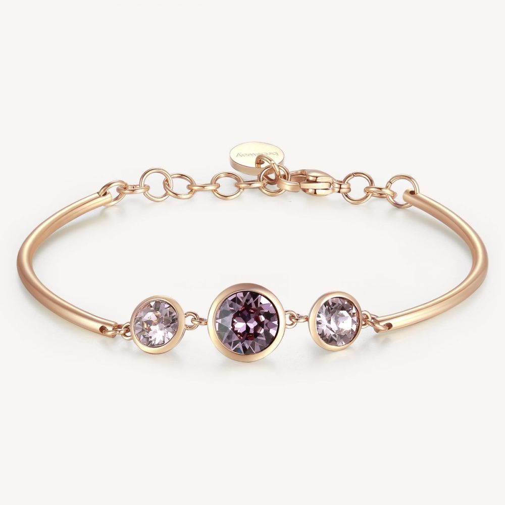 Brosway Bracciale Acciaio Rosè Cristalli Swarovski Chakra