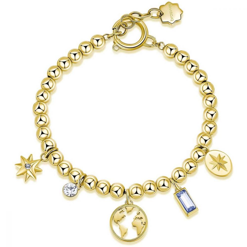 Brosway Bracciale Donna Sfere Acciaio Gold Globo Chakra