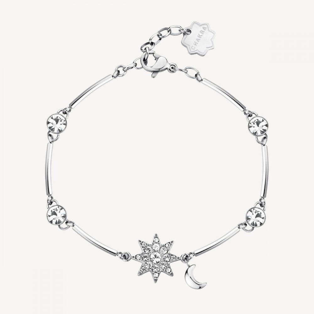 Brosway Bracciale Donna Acciaio Stella e Cristalli Chakra