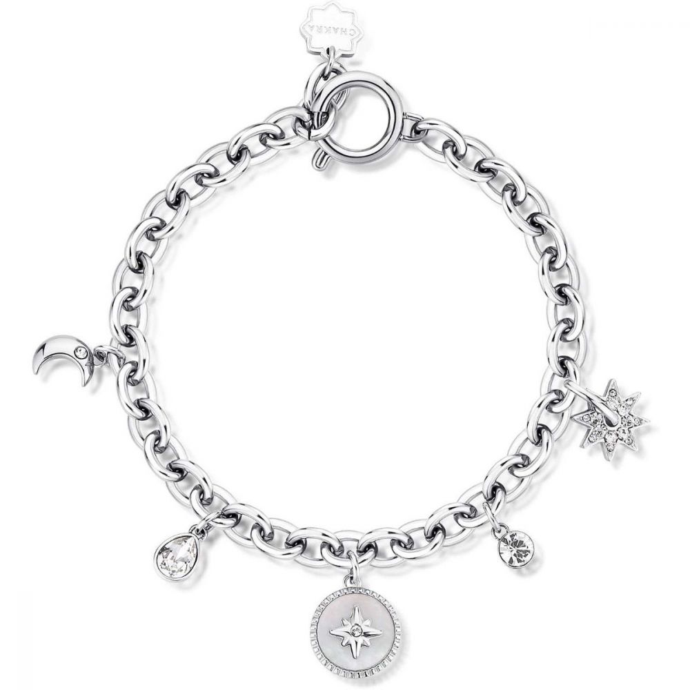 Brosway Bracciale Donna Acciaio Sole-Luna-Rosa Dei Venti Chakra