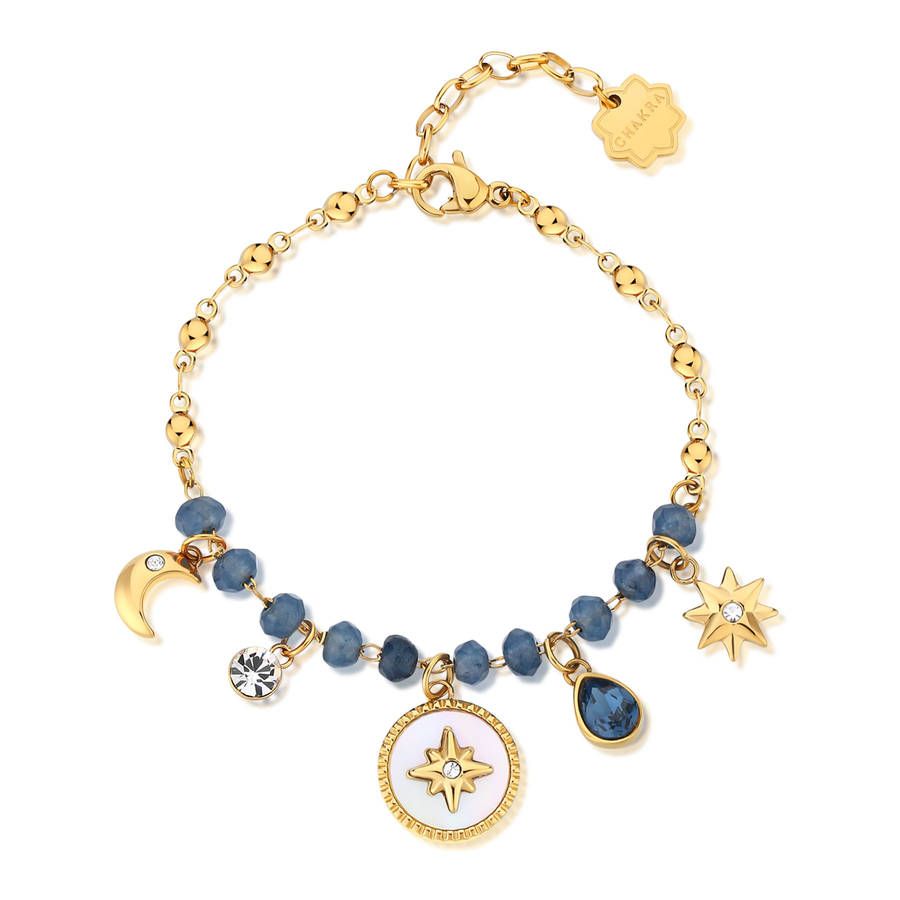 Brosway Bracciale Acciaio Gold Stella e Luna Chakra