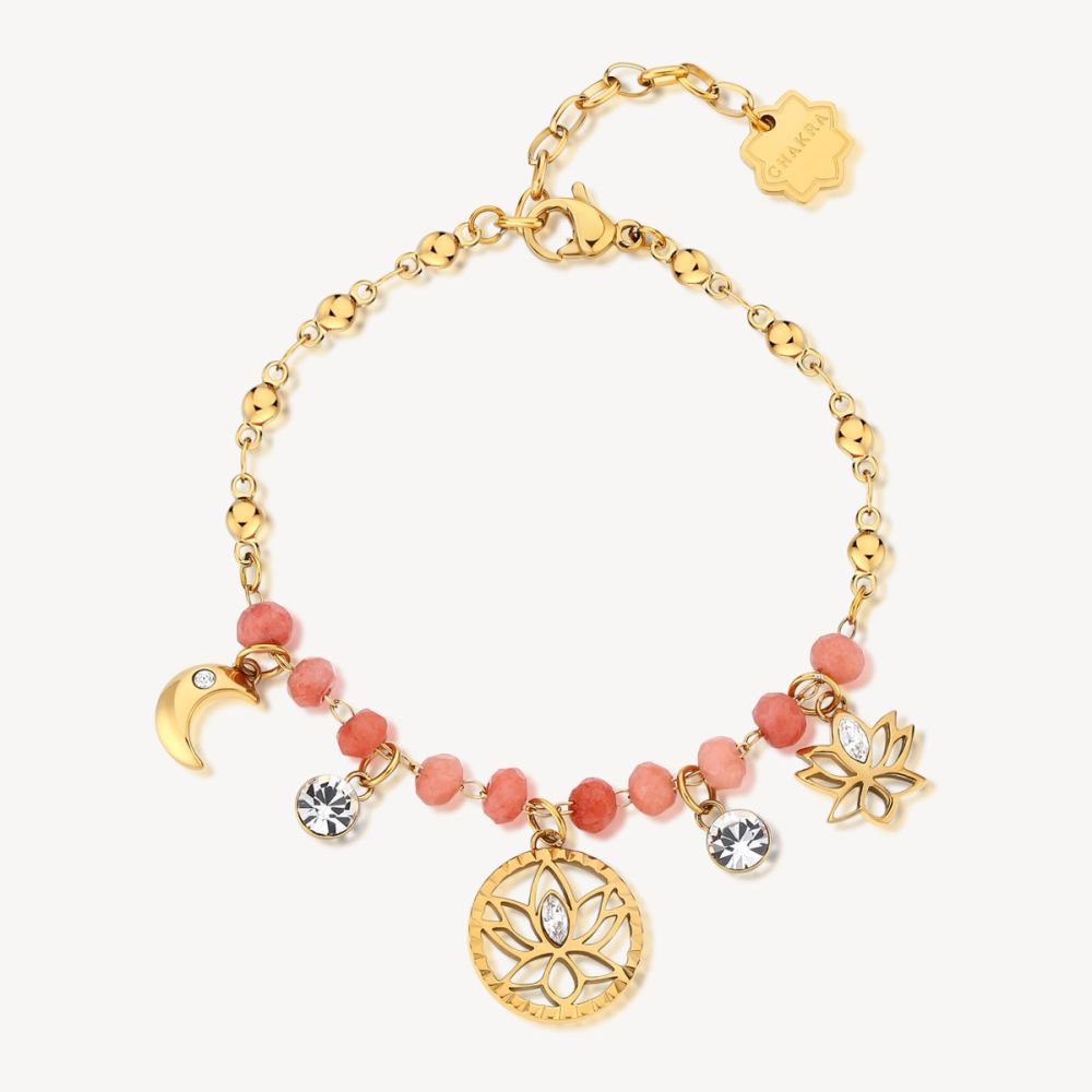 Brosway Bracciale Acciaio Gold Multi Charm Mistici Chakra
