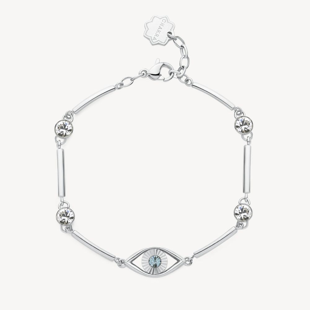Brosway Bracciale  Acciaio Occhio e Cristalli Chakra