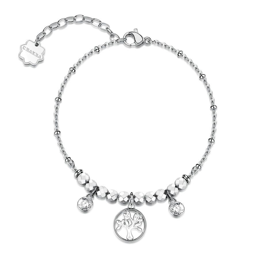Brosway Bracciale Acciaio Albero della Vita e Cristalli Chakra