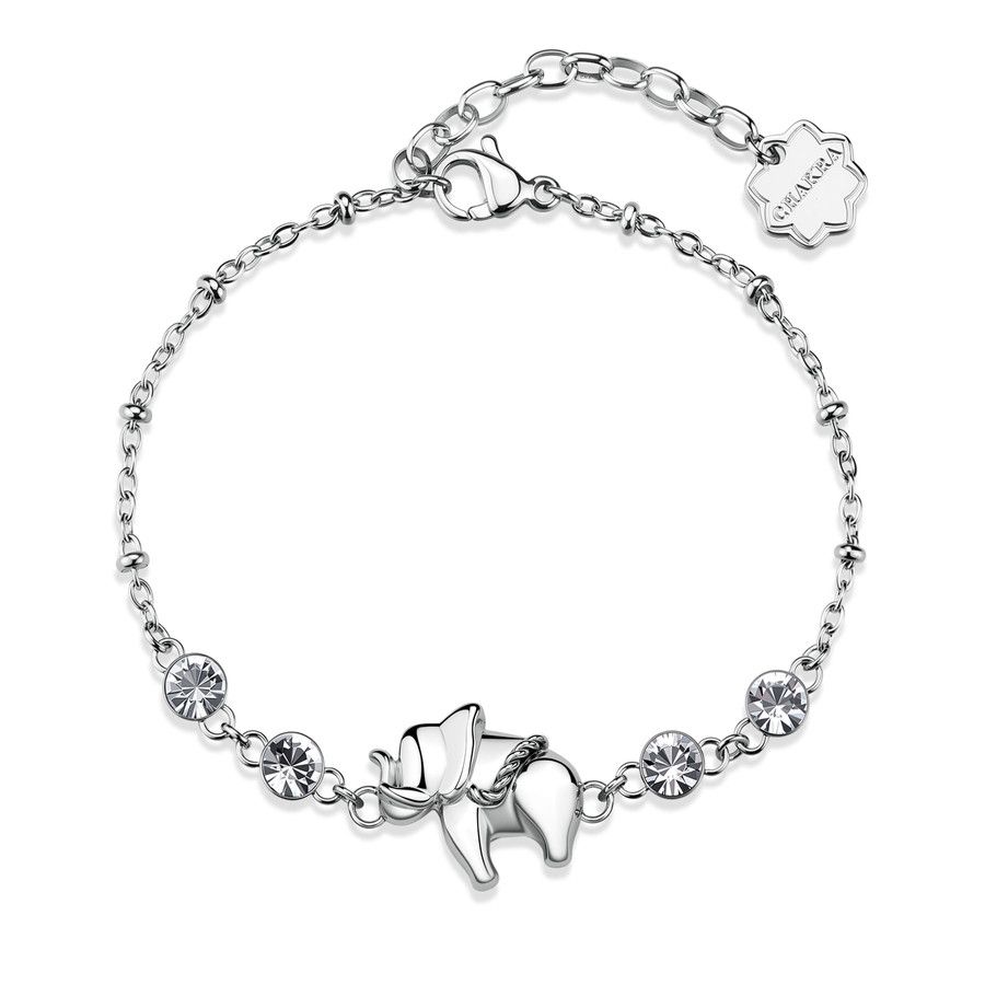 Brosway Bracciale Acciaio Elefantino e Cristalli
