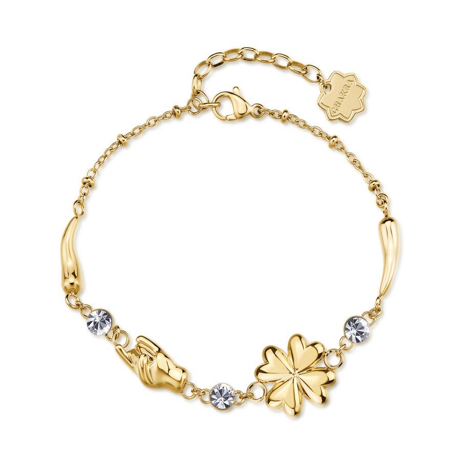 Brosway Bracciale Acciaio Gold Portafortuna Chakra