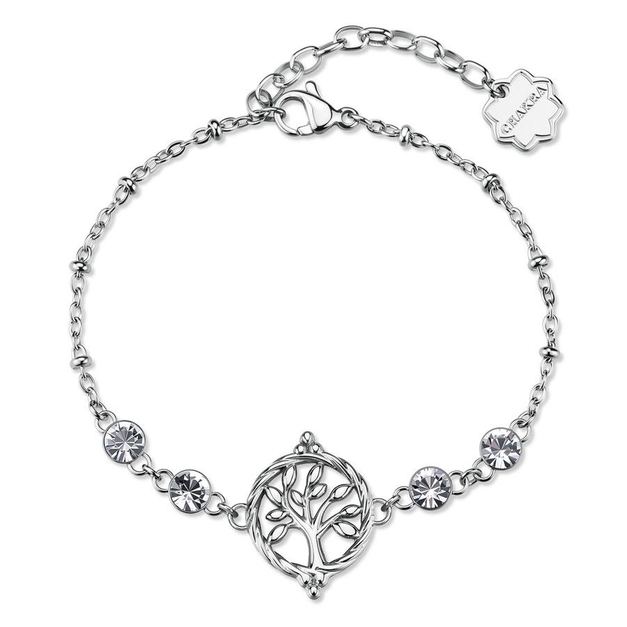 Brosway Bracciale Acciaio Albero della Vita e Cristalli Chakra