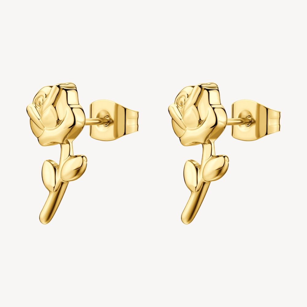 Brosway Orecchini Acciaio Gold Forma di Rosa Chakra