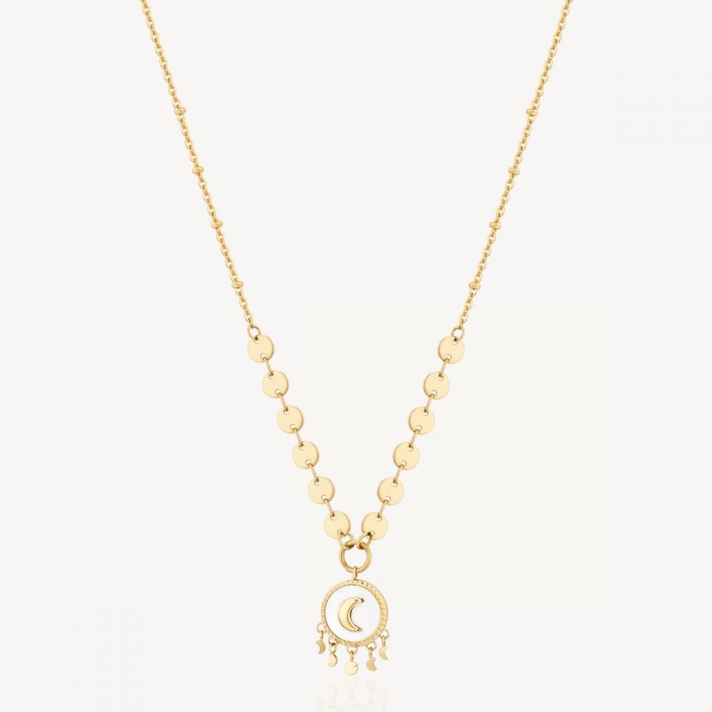 Brosway Collana Donna Acciaio Gold Luna Chakra