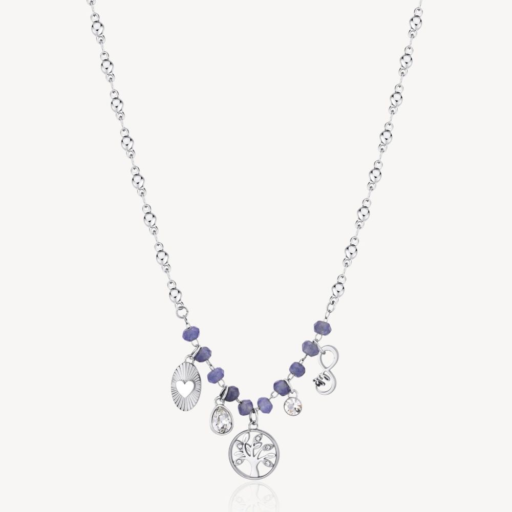 Brosway Collana Acciaio Multi Charm Mistici Chakra