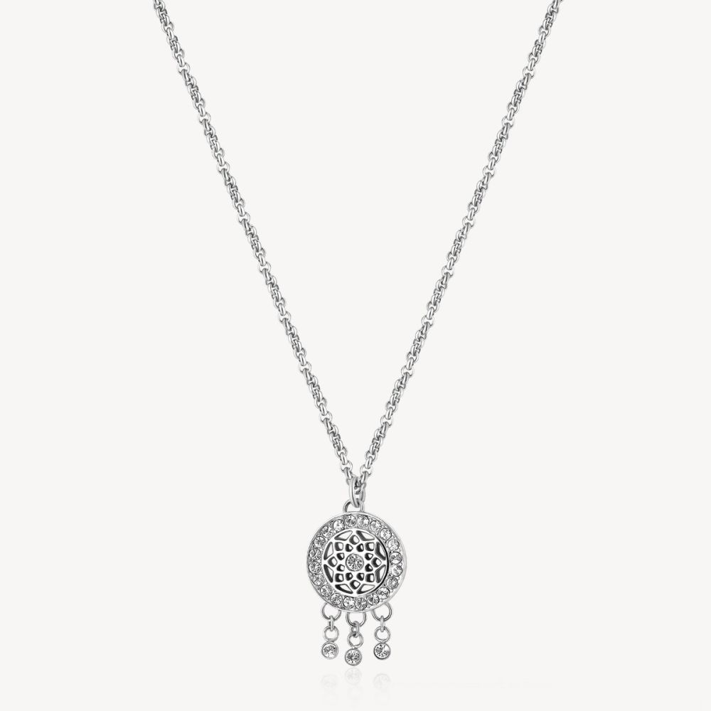 Brosway Collana Acciaio Acchiappasogni e Zirconi Chakra