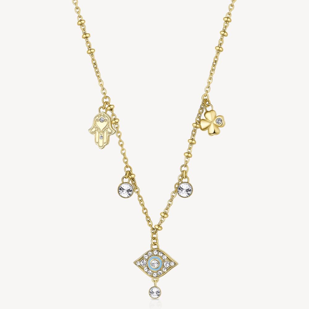 Brosway Collana Acciaio Gold Charm Mistici Chakra