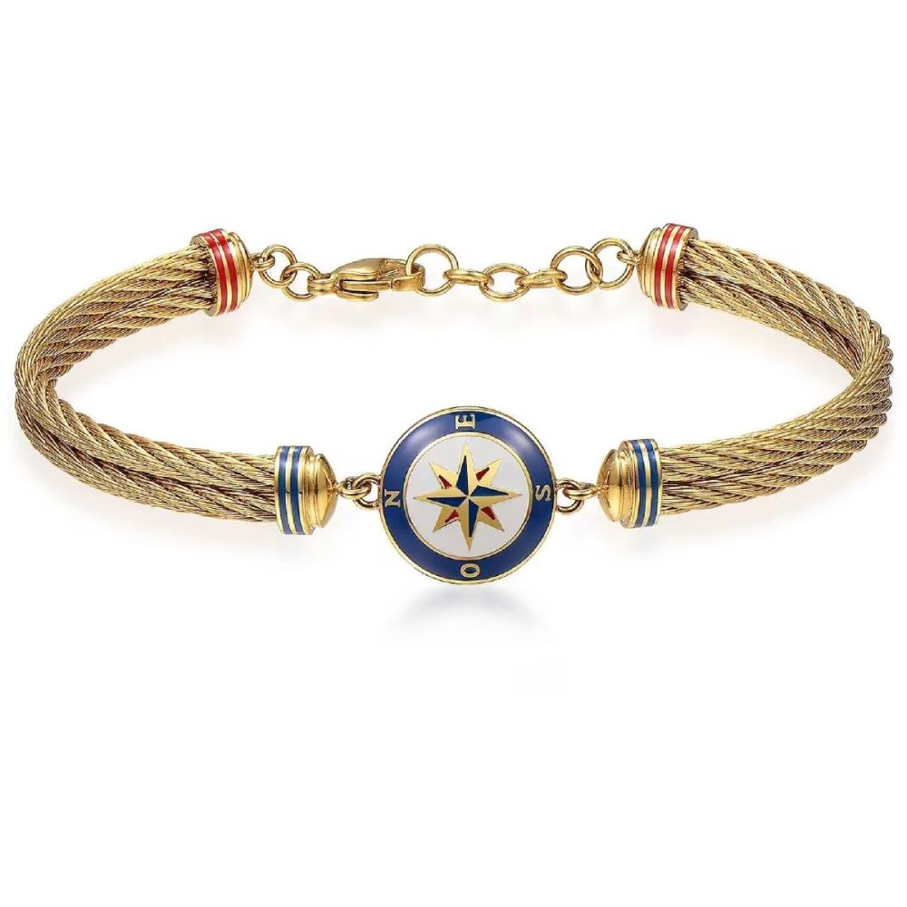 Brosway Bracciale Acciaio Gold Rosa Dei Venti Horizon