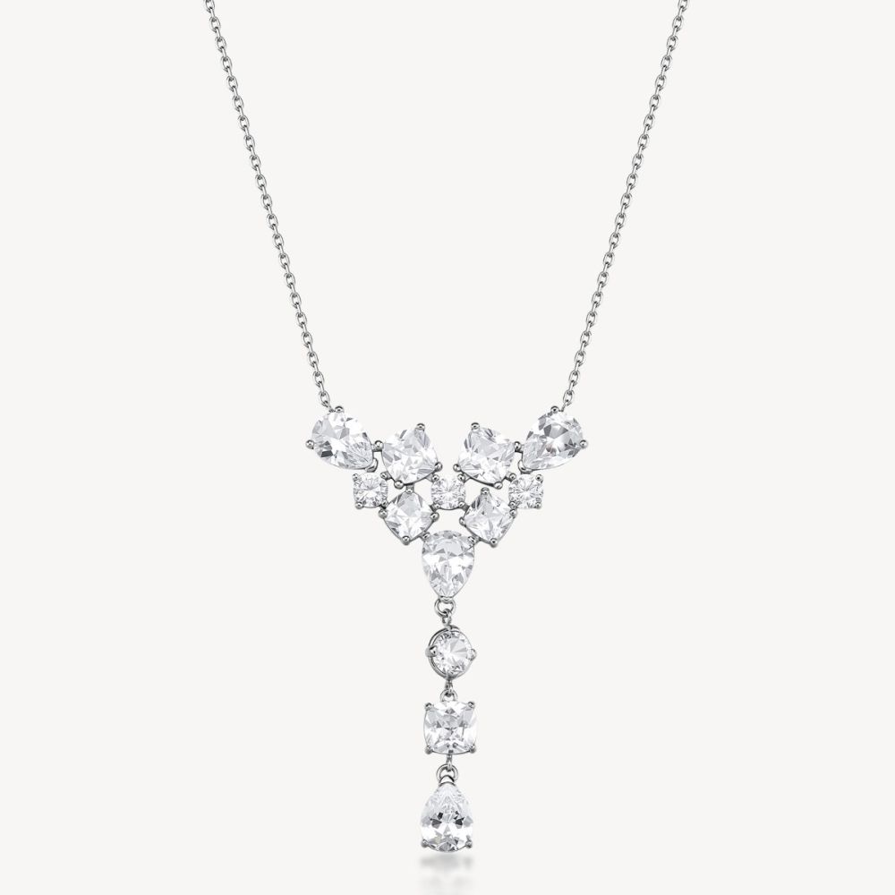Brosway Collana Acciaio Cristalli Bianchi Dreaming