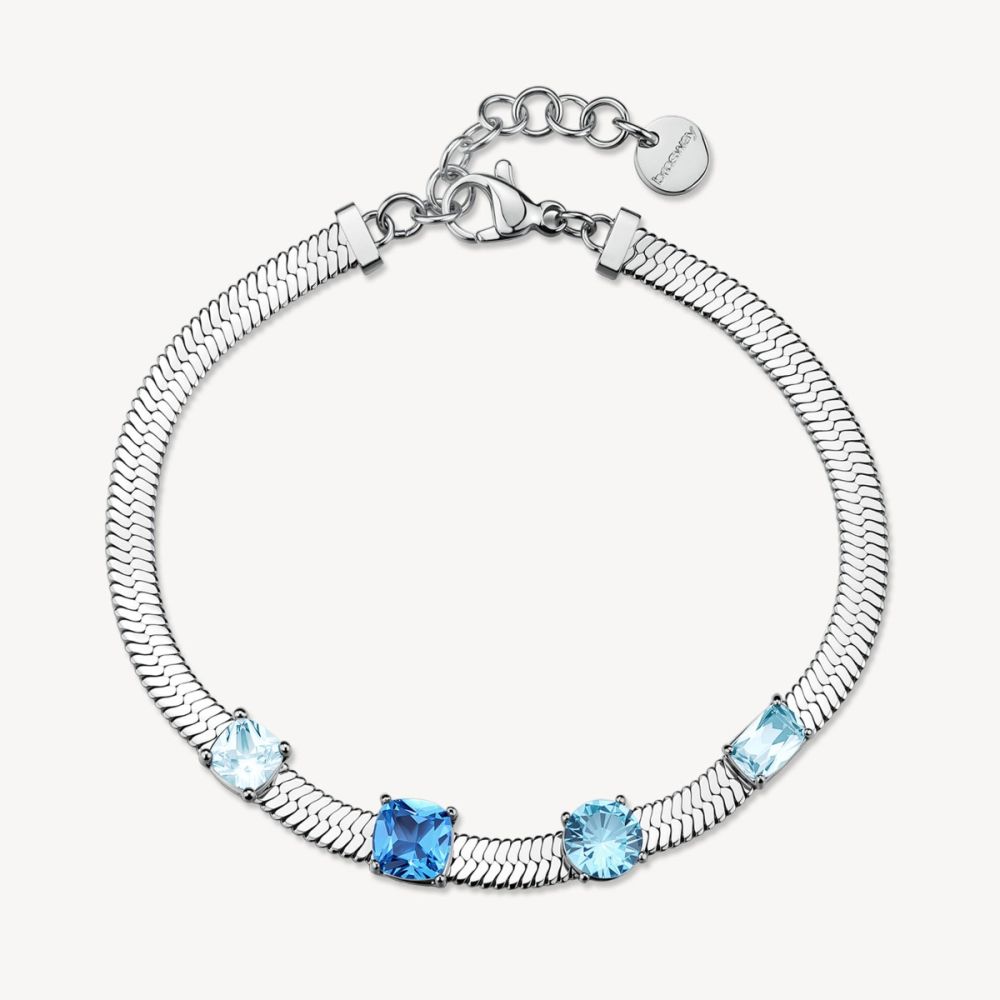 Brosway Bracciale Acciaio Cristalli Zaffiro Dreaming