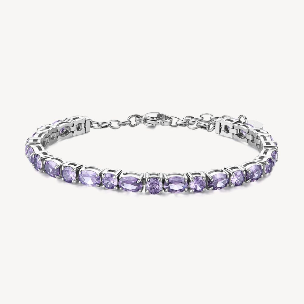 Brosway Bracciale Acciaio Cristalli Ametista Dreaming