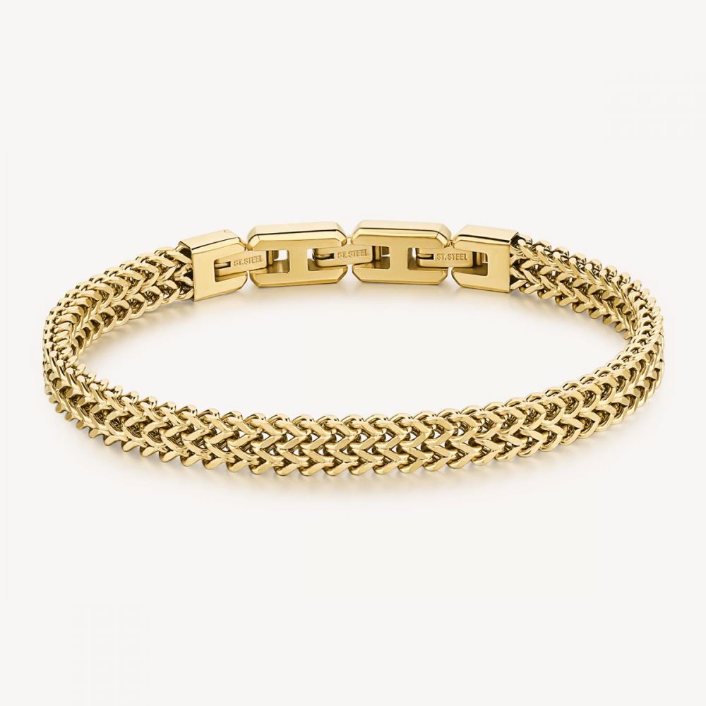 Brosway Bracciale Uomo Acciaio Gold Ink