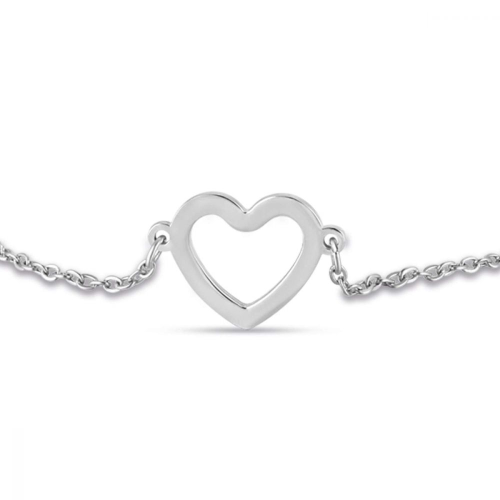 Luca Barra Bracciale Acciaio con Cuore