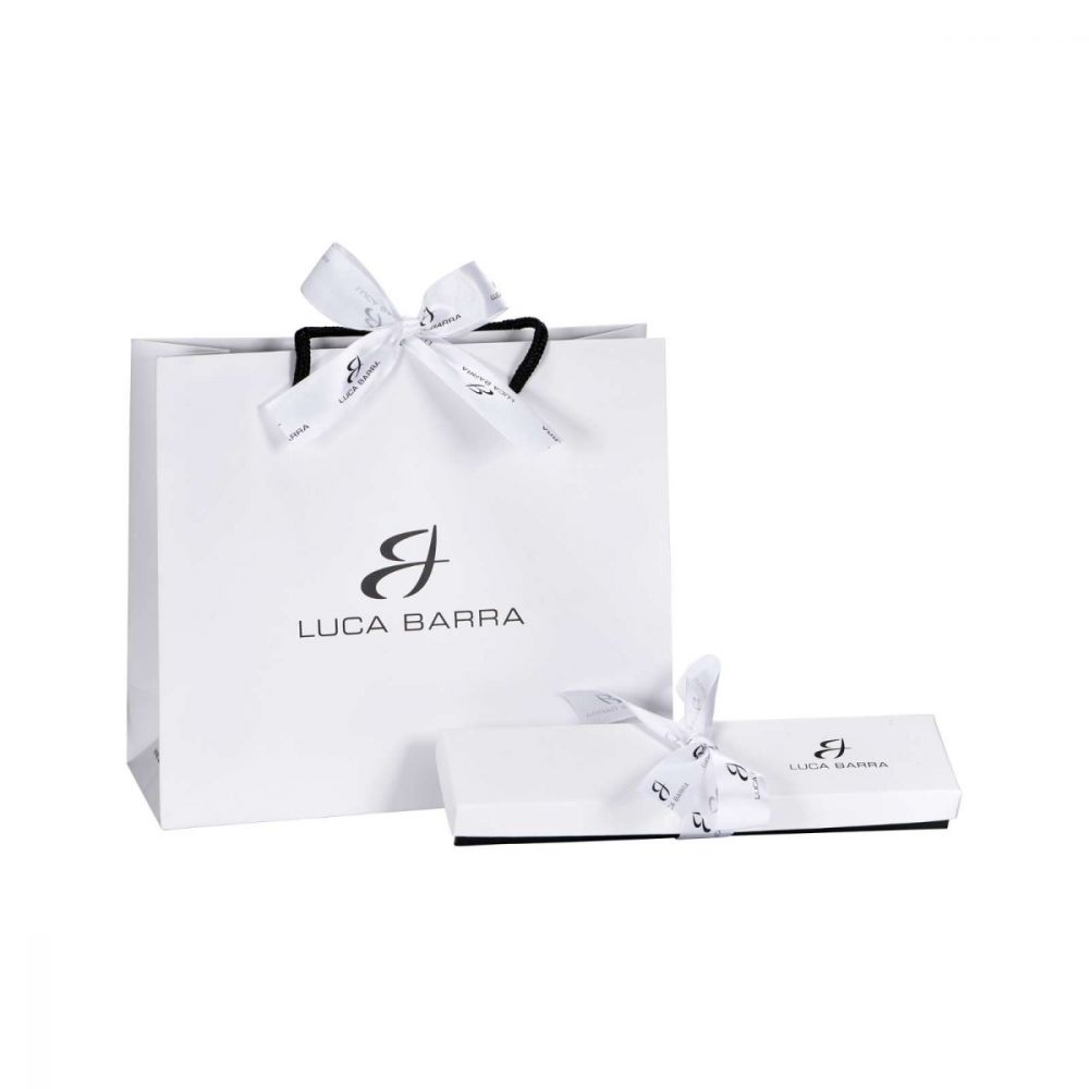 Luca Barra Bracciale Uomo Silicone con Piastra Acciaio