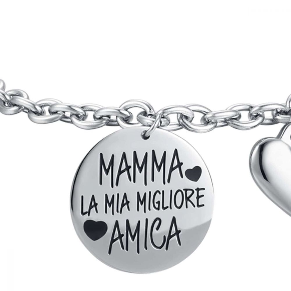 Luca Barra Bracciale Acciaio 