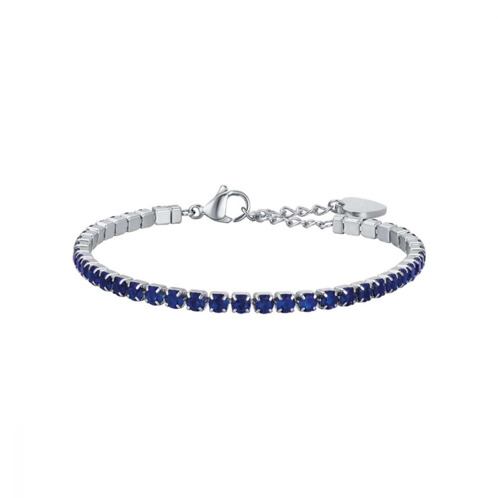 Luca Barra Tennis Donna Acciaio Cristalli Blu
