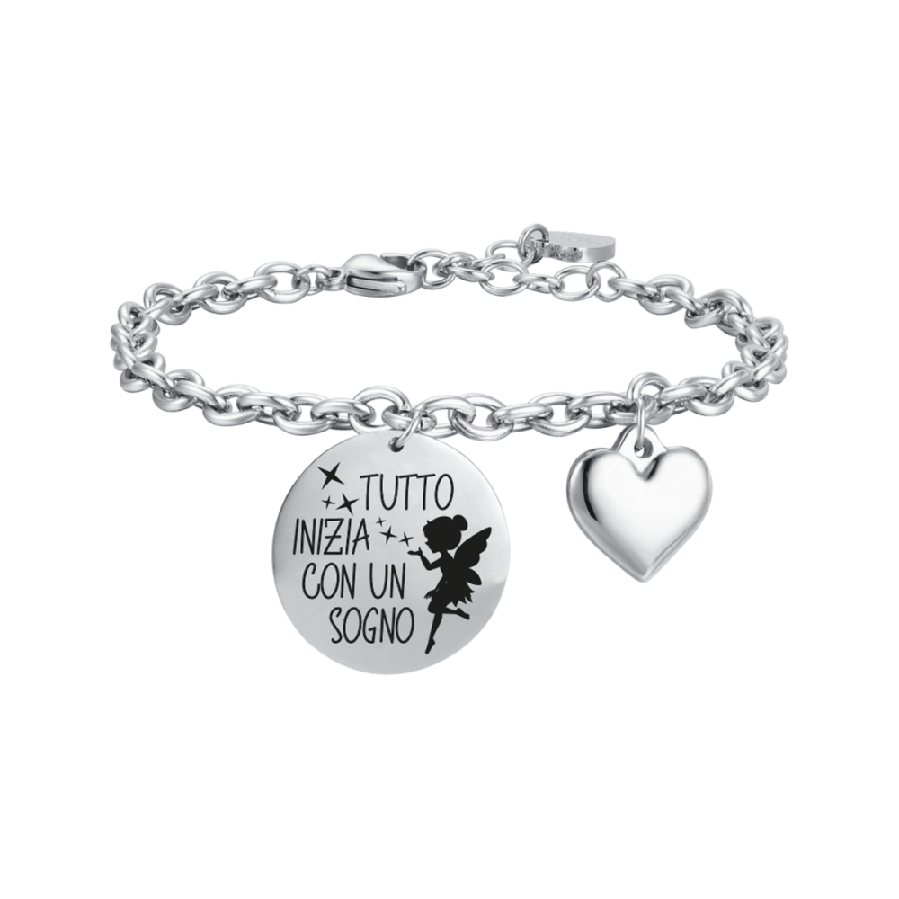 Luca Barra Bracciale Acciaio Tutto Inizia con..