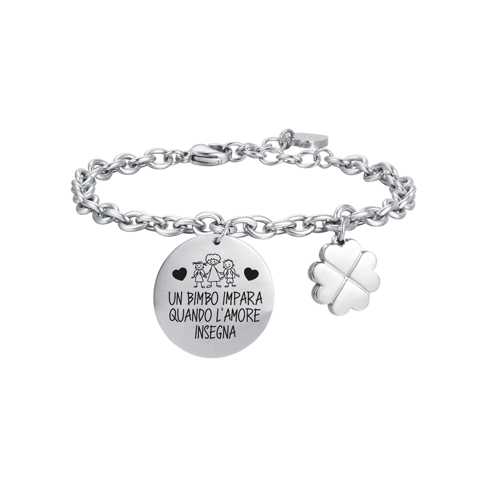 Luca Barra Bracciale Acciaio 