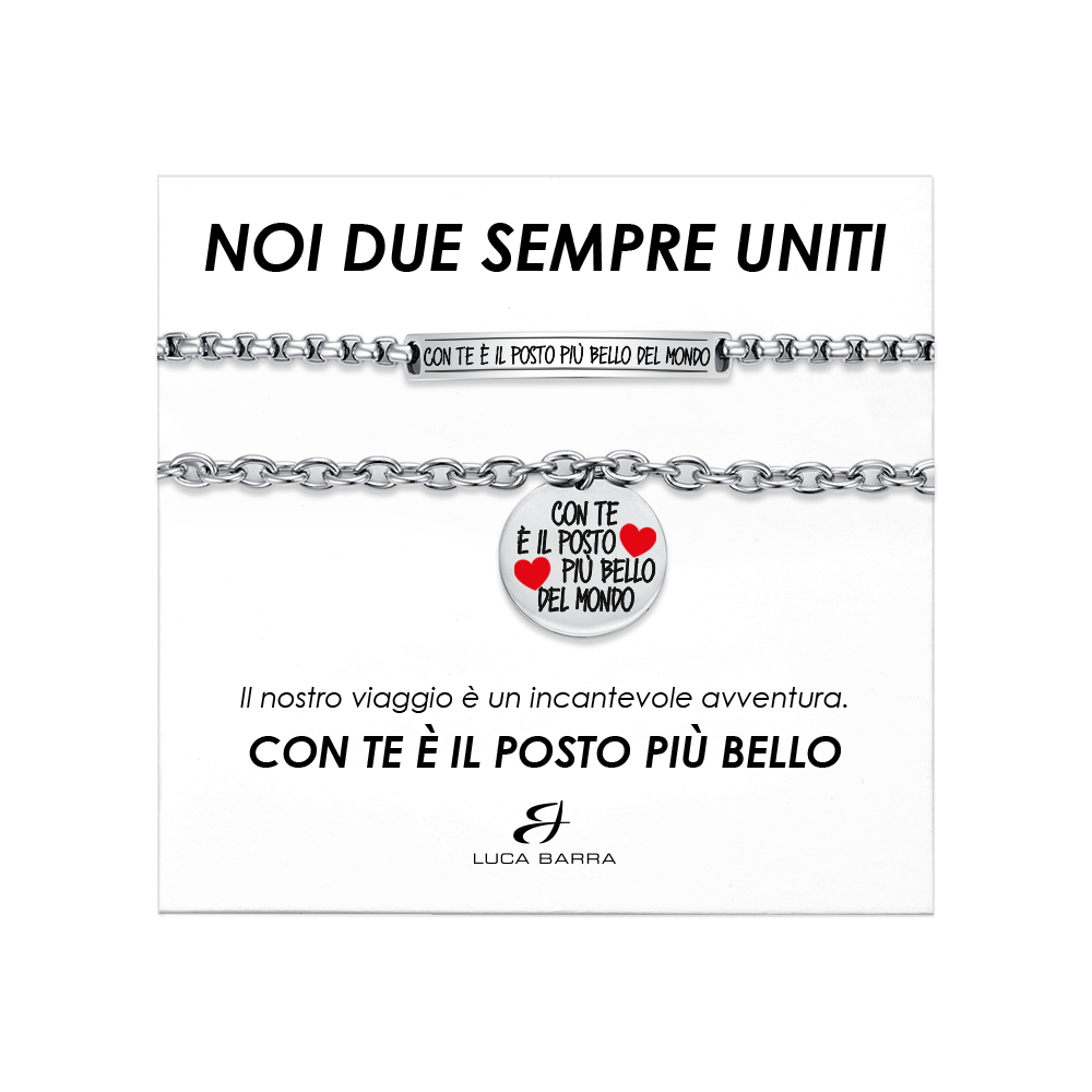 Luca Barra 2 Bracciali Acciaio 