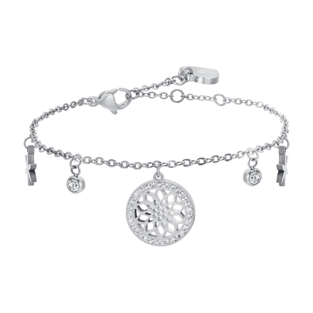 Luca Barra Bracciale Acciaio Fiore Della Vita