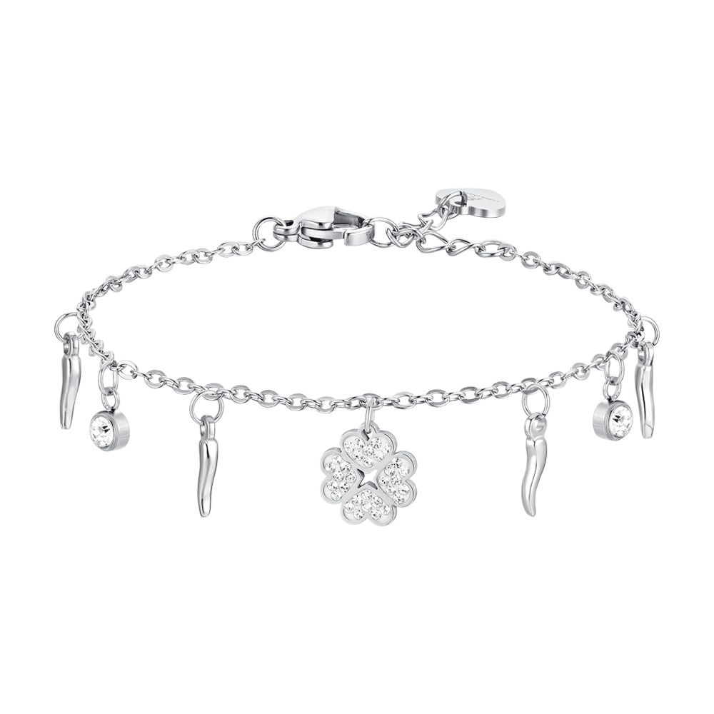 Luca Barra Bracciale Acciaio Multicharm