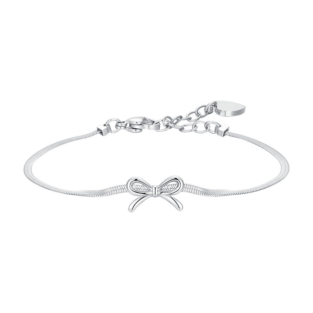  Luca Barra Bracciale Acciaio con Fiocco