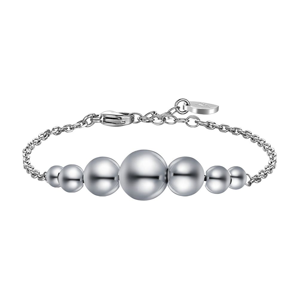 Luca Barra Bracciale Acciaio Con Sfere