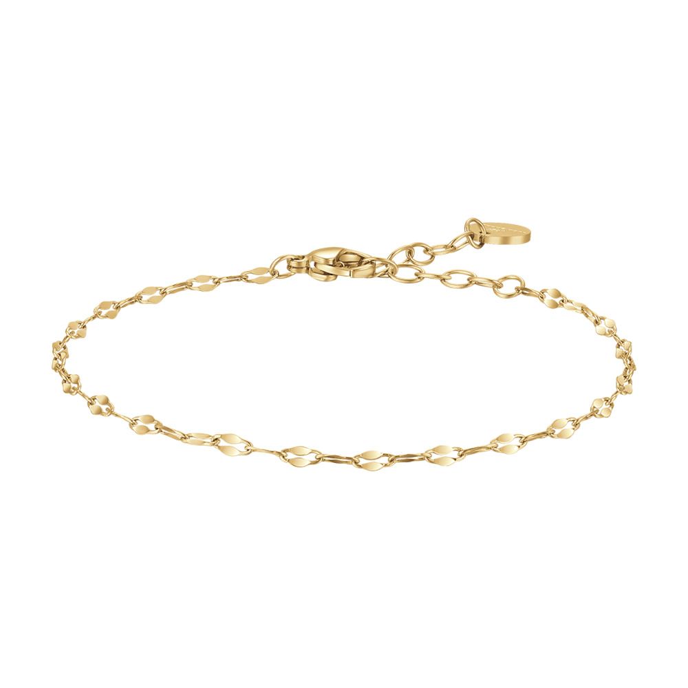 Luca Barra Bracciale Acciaio Gold 4 mm