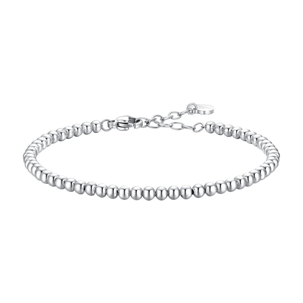 Luca Barra Bracciale Acciaio Sfere 3 mm