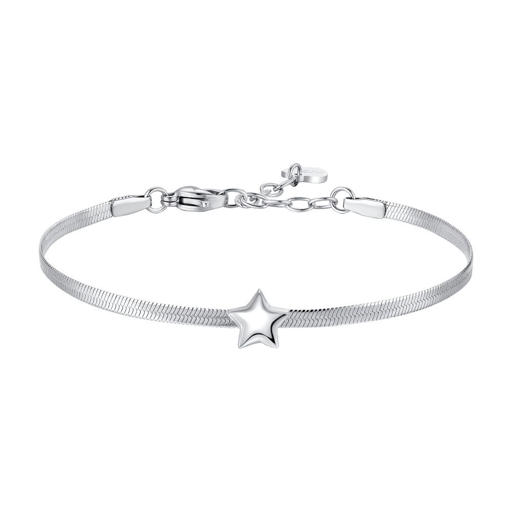 Luca Barra Bracciale Acciaio Stella Bombata