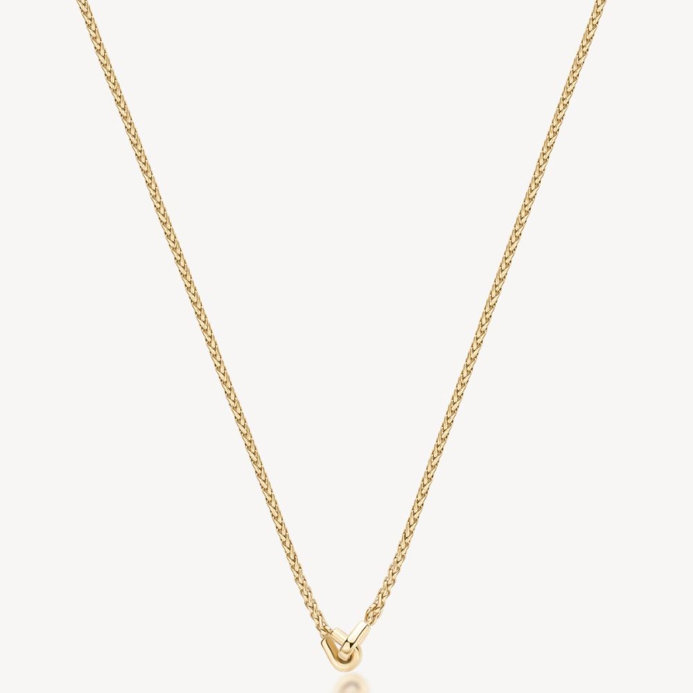 Brosway Collana Acciaio Dorato Catena Spiga Knocker